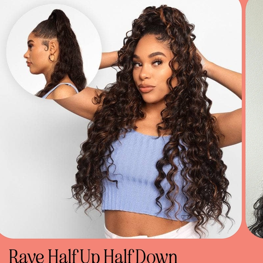 Rave Curly Brown Hair Extension